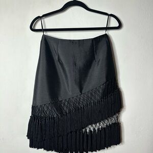 C/MEO Collective Fringe Black Skirt